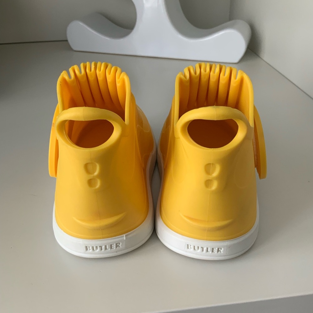 BUTLER Rockhopper Overshoe Kids Rubber Waterproof All Weather Yellow Size 5 6 7 - Picture 9 of 15